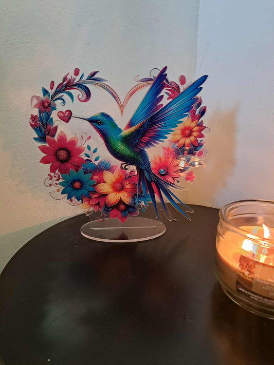 L'oiseau mouche coloré