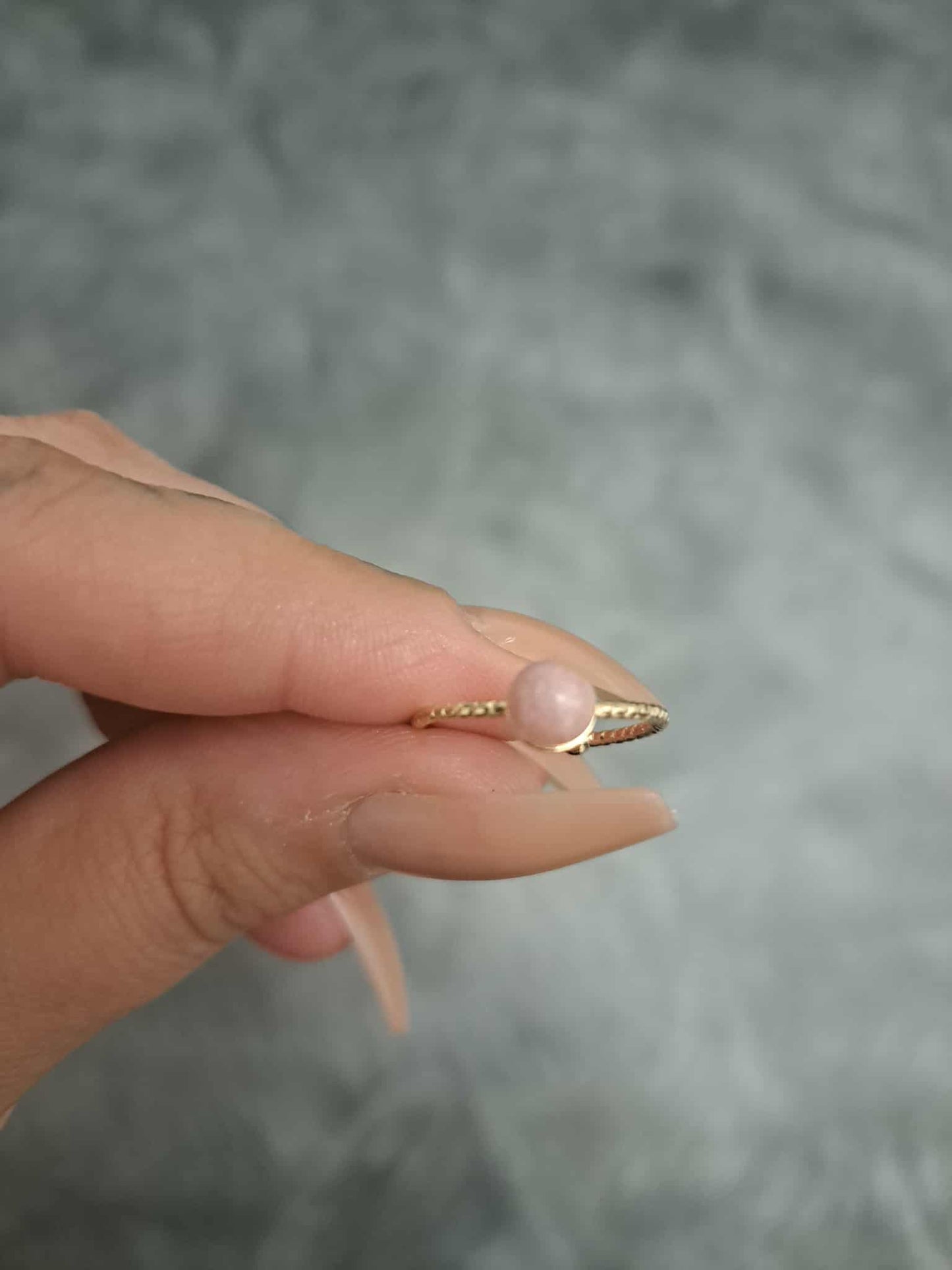 Bijoux Camille rose - bagues ajustable