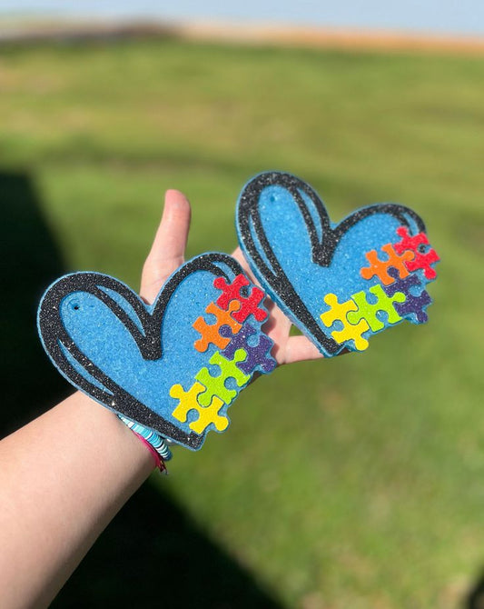 coeur bleu autisme